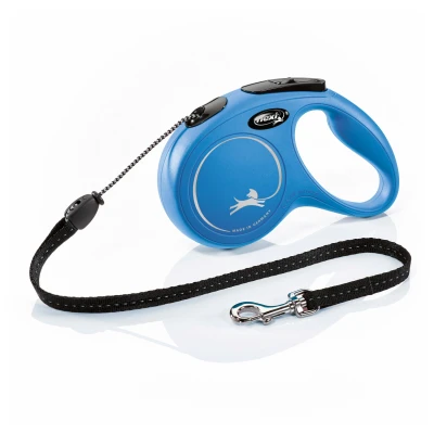 Afbeelding van Flexi Rollijn Classic Koord m Blauw Hondenriem 5