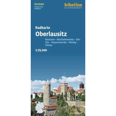 Afbeelding van Radkarten Oberlausitz cycling map