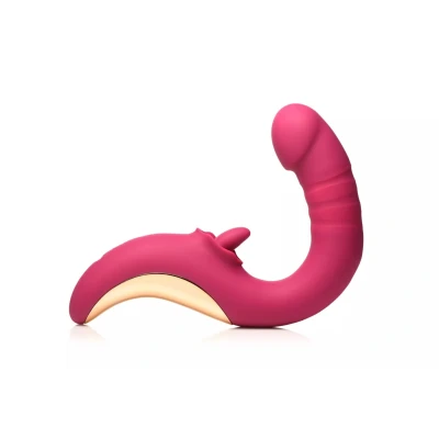 Afbeelding van XR Brands Tease &amp; Please Likkende Stotende Vibrator Roze