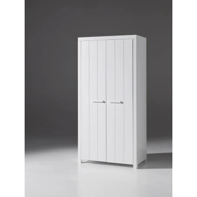 Afbeelding van Vipack Erik 2 of 3 deurskast wit