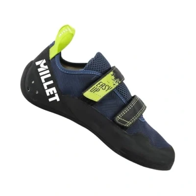 Afbeelding van Millet Easy Up M Klimschoenen, uniseks, volwassenen, bovenmateriaal van polykatoen, kleur: blauw, Blauw Nieuw Logo