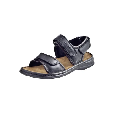 Afbeelding van Josef Seibel Sandalen, Heren, Maat: 40, Schwarz Leer