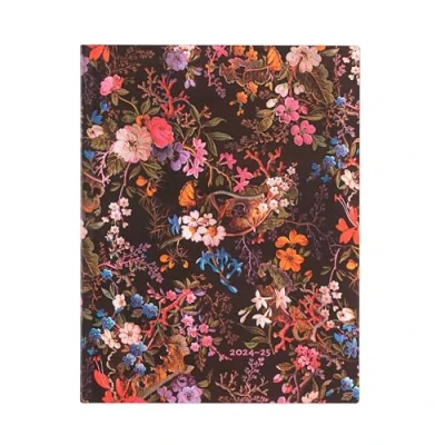 Afbeelding van William Kilburn Floralia (William Kilburn) Ultra 18 month Vertical Softcover Flexi Dayplanner 2025 (Elastic Band Closure)