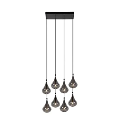 Afbeelding van Lucide TEARS Hanglamp 8xG4 Zwart