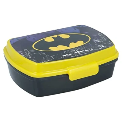 Afbeelding van Batman Broodtrommel 14x17 cm Brooddoos Sandwich Box