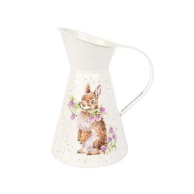 Afbeelding van Wrendale Designs &#039;Head Clover Heels&#039; Rabbit Flower Jug Bloemenvaas Waterkan Gieter Vaas