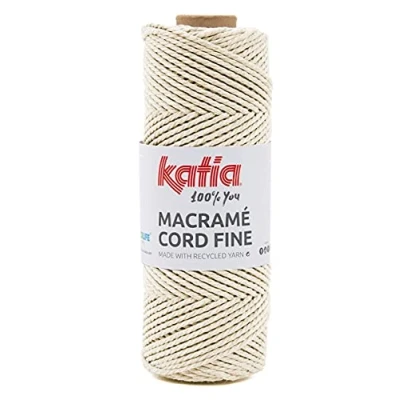 Afbeelding van Katia Macramé Cord Fine 50% gerecycled katoen polyester