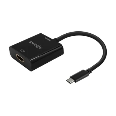 Afbeelding van Adapter USB C naar HDMI Aisens A109 0684 Zwart 15 cm