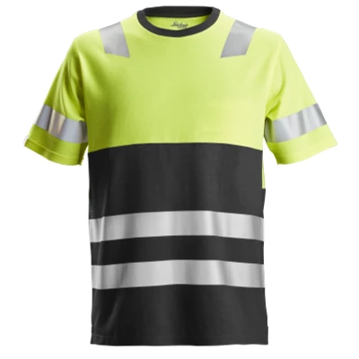 Afbeelding van Snickers 2534 AllroundWork, High Vis T Shirt Klasse 1 HV Geel/Zwart