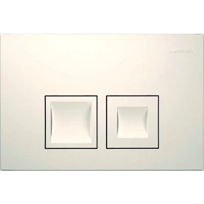 Afbeelding van Geberit Delta35 bedieningsplaat, voor 2 toets spoeling afdekplaat en