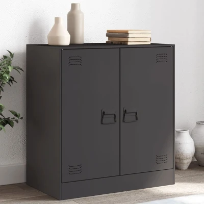 Afbeelding van Dressoir 67x39x73 cm staal zwart