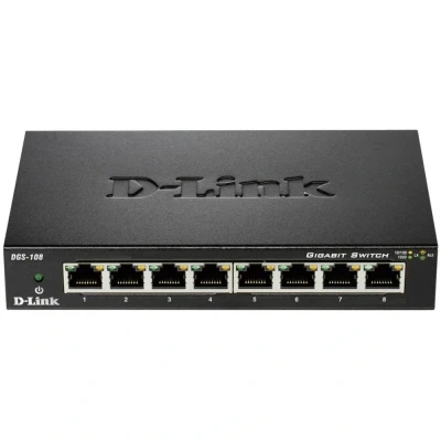 Afbeelding van Schakelaar D Link DGS 108 8 p 10 100 1000 Mbps
