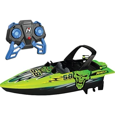 Afbeelding van Nikko RC boot Speedboot afstand bestuurbare water action tot 2,5 km/u bereik to 25m voor kinderen vanaf 6 jaar ca. 30 cm groen
