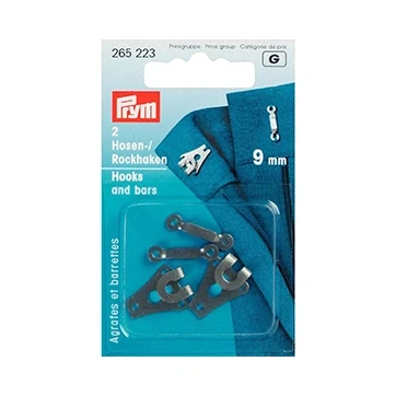 Afbeelding van Prym Broek En Rokhaken Zwart 9 Mm Sluitingen