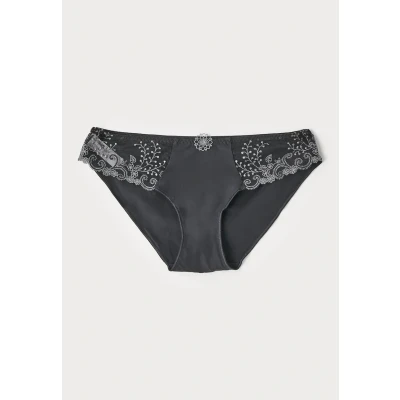 Afbeelding van Simone Pérèle dames Intrigue slip van mesh in de kleur Zwart, maat: 44