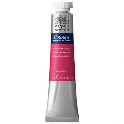 Afbeelding van Winsor &amp; Newton 0308502 Cotman aquarelverf, uitstekende transparantie, kleursterkte, tintsterkte en goede schildereigenschappen 21ml Tube, Permanent Rose