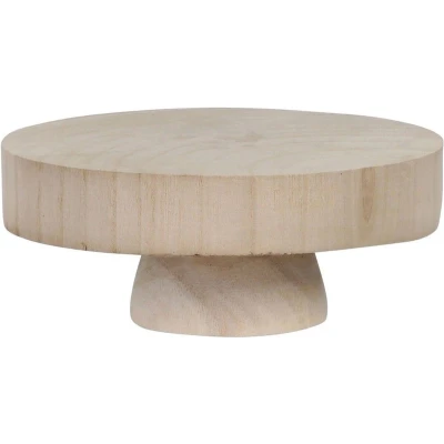 Afbeelding van MICA DECORATIONS PIA DECORATIE TAFELTJE H8 X Ø20 CM HOUT LICHTBRUIN