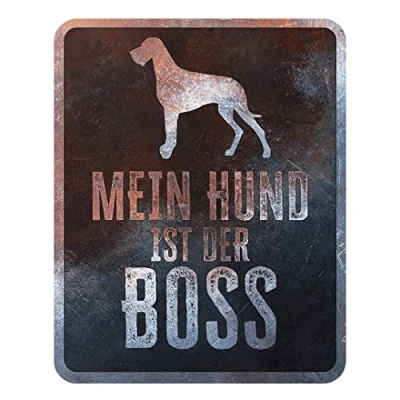 Afbeelding van D&amp;d Home Waakbord Hond Waarschuwingsbord Danish Dog Duits 25x20x0,3cm Meerkleurig 1st
