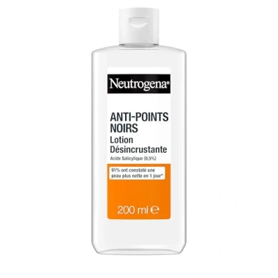 Image de Neutrogena Lotion Désincrustante Anti Points Noirs (flacon de 200 ml) pour le visage à l&#039;acide salicylique (0,5%) 91% ont constaté une peau plus nette en 1 jour*