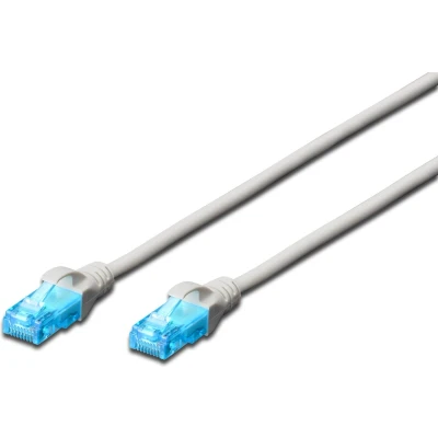 Afbeelding van Digitus DK 1511 250 RJ45 Netwerkkabel, patchkabel CAT 5e U/UTP 25.00 m Grijs Verdraaide paren 1 stuk(s)