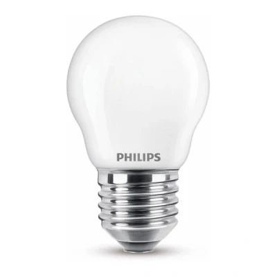 Image de Philips E27 ampoule LED sphérique mate 4,3W (40W) blanc chaud