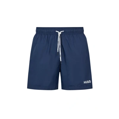 Afbeelding van HUGO BOSS heren Haiti zwemshorts met logo in de kleur Donkerblauw, maat: XL