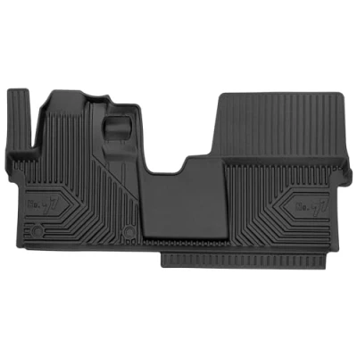 Afbeelding van M MOTOS Rubberen vloermat voor Peugeot Traveller sinds 2016 Verbeter je reiscomfort met de zwarte antislip mat auto nr. 77 automat alle weersomstandigheden, bescherming tegen
