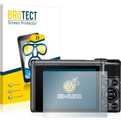 Afbeelding van BROTECT Screenprotector voor Canon PowerShot SX730 HS Folie Beschermfolie transparant (2 Stuks)