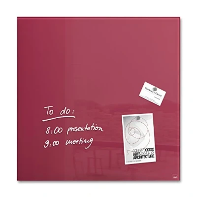 Afbeelding van Sigel Si Gl272 Glasmagneetbord Artverum 480X480X15Mm Bessenrood