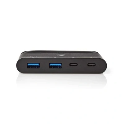 Image de Nedis TCARF250BK Concentrateur (hub) 1 x USB 3.1 Gen 2 + de 2ème génération (alimentation électrique) bureau