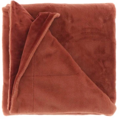 Afbeelding van Unique Living Plaid Klaas 150x200cm redwood