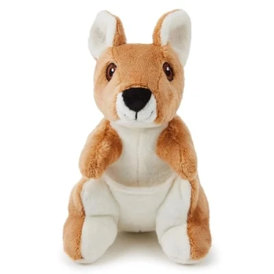 Afbeelding van Zappi Co Kangoeroe, realistisch pluche, 18 cm, authentieke look, perfect voor speeltijd en leren, gepresenteerd op TikTok (lengte cm)