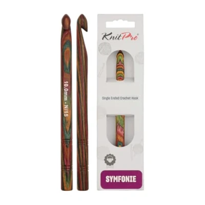 Afbeelding van KnitPro KP20714 Haak, hout, meerkleurig, 22 x 1,5 11,5 cm