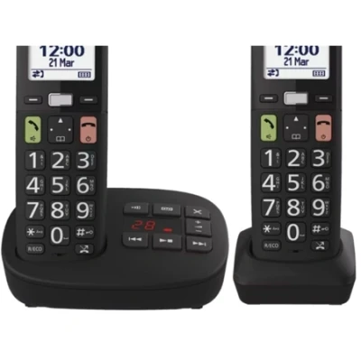 Afbeelding van Panasonic Dect KX TGU132EXB Duo Black