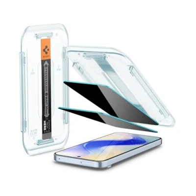 Afbeelding van Spigen Glas.tR EZ Fit gehard glas voor Google Pixel 9, 9 Pro, 2 stuks, privacybescherming, eenvoudige installatie, hardheid 9H, krasbestendig, displaybescherming