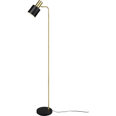 Afbeelding van REALITY ADAM Vloerlamp Zwart goud excl. 1x E27 10W
