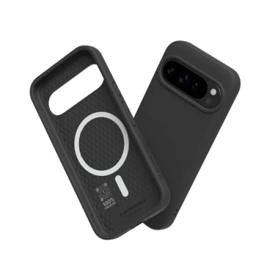 Afbeelding van RHINOSHIELD Hoesje compatibel met [Pixel 9/9 Pro] SolidSuit Magsafe dunne hoes schokabsorberende technologie en premium matte afwerking zwart