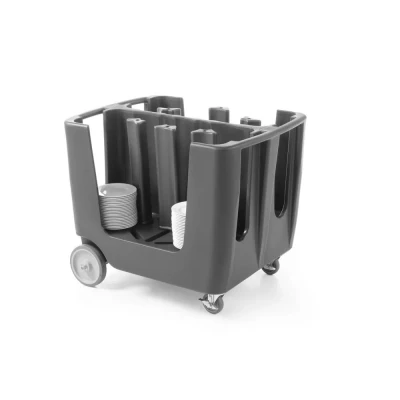 Afbeelding van Hendi Bordenwagen, PET (Polyethyleentereftalaat), Zwart, 72(b)x93(d)x78,5(h)cm, 877906