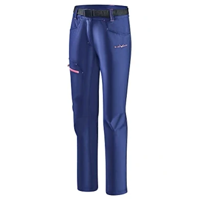 Afbeelding van Black Crevice Trekkingbroek voor dames, wandelbroek waterdicht, sneldrogend, duurzame en ademende met praktische zakken, staalblauw/roze