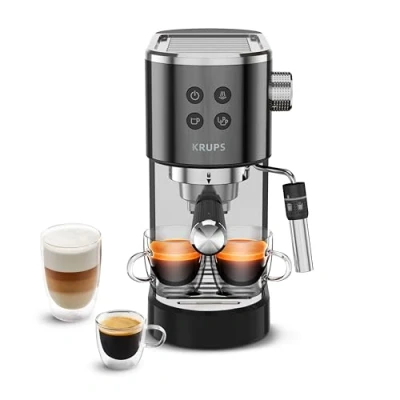 Afbeelding van Krups EspressoVirtuoso+ XP444G Espressomachine met filterhouder Zwart