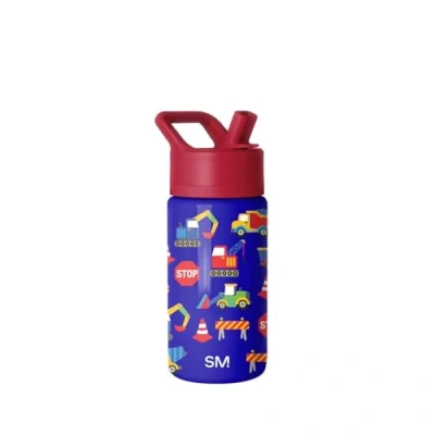 Afbeelding van Simple Modern Summit waterfles van 415 ml met herbruikbaar rietje, geïsoleerde roestvrijstalen fles, metalen reisbeker voor dames en heren