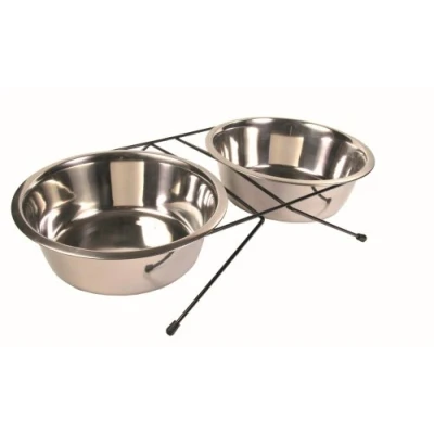 Afbeelding van TRIXIE VOER / WATERBAK SET RVS METAAL