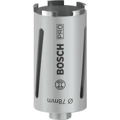 Image de BOSCH 2608587324 carotteuse diamantée pour forage à sec G 1/2&quot; 78 x 150 7 mm, 5 segments