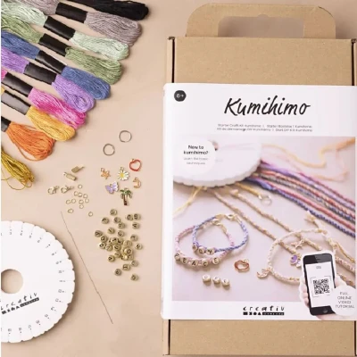 Afbeelding van Creativ company diy kumihimo armbandjes