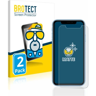 Afbeelding van BROTECT Screenprotector voor Apple iPhone XR / 11 Folie Beschermfolie matte (2 Stuks)