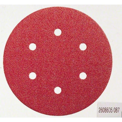 Image de BOSCH 2608605720 feuille abrasive C430 Expert pour bois et peinture, diamètre 150 mm, grain 120, 8 trous (5 pcs)