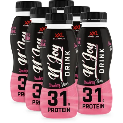 Afbeelding van XXL Nutrition N&#039;Joy Protein Drink 6 pack Aardbei