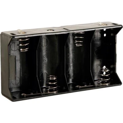 Afbeelding van Velleman BH143D batterijhouder &amp; stekker 4 D