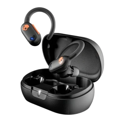 Afbeelding van Skullcandy Push ANC Active in ear draadloze oordopjes, 43 uur batterij, Skull iQ, Alexa Enabled, microfoon, werkt met iPhone Android en Bluetooth apparaten, zwart/oranje