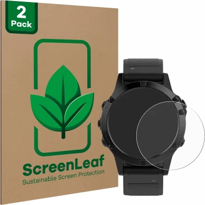 Afbeelding van ScreenLeaf Screenprotector voor Garmin fenix 5 (47 mm) / Plus Duurzame schermbescherming Folie Beschermfolie transparant (2 Stuks)